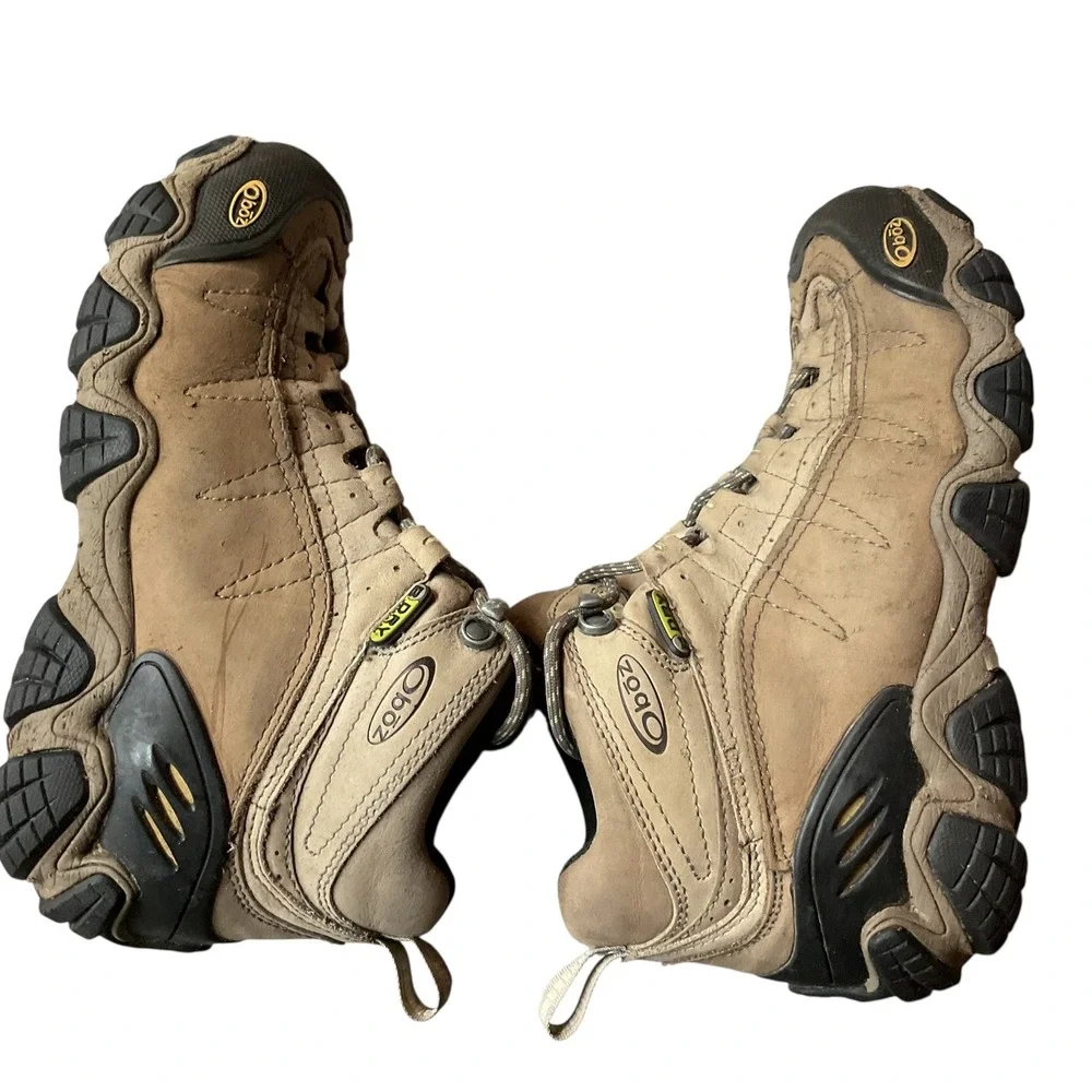 Oboz Footwear Yellowstone‎ B-Dry Leather Lace Up Waterproof Hiking Boots Size 8